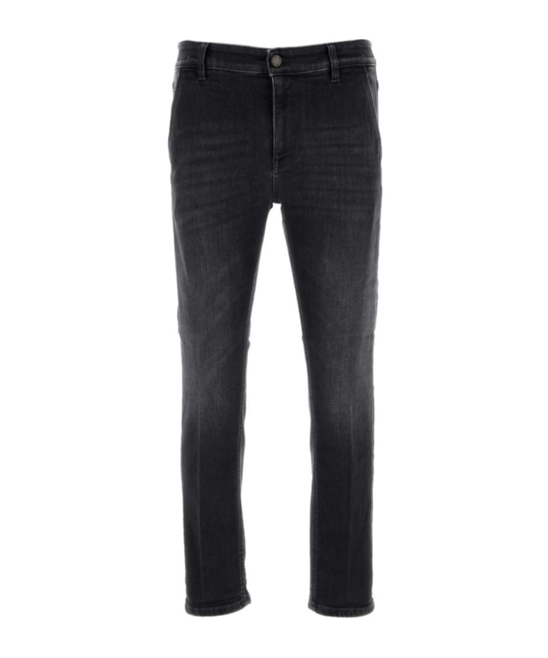 Pt Torino Jeans Denim Stretch Belt Loops In Black