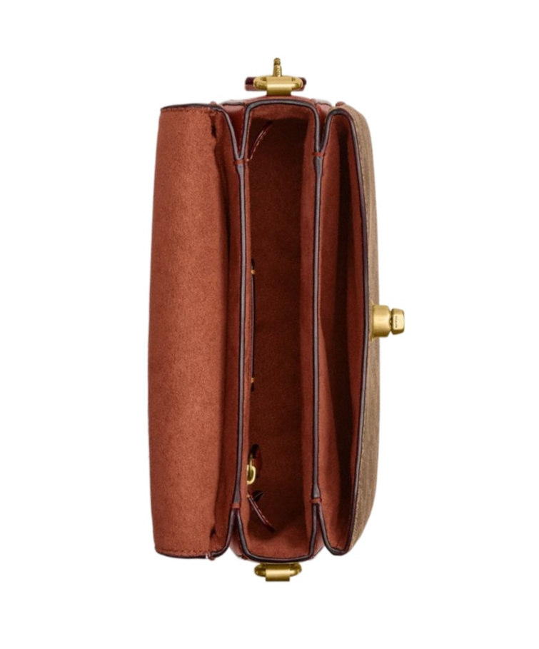 Shop Coach Cassie Cross Body Bag In Brown