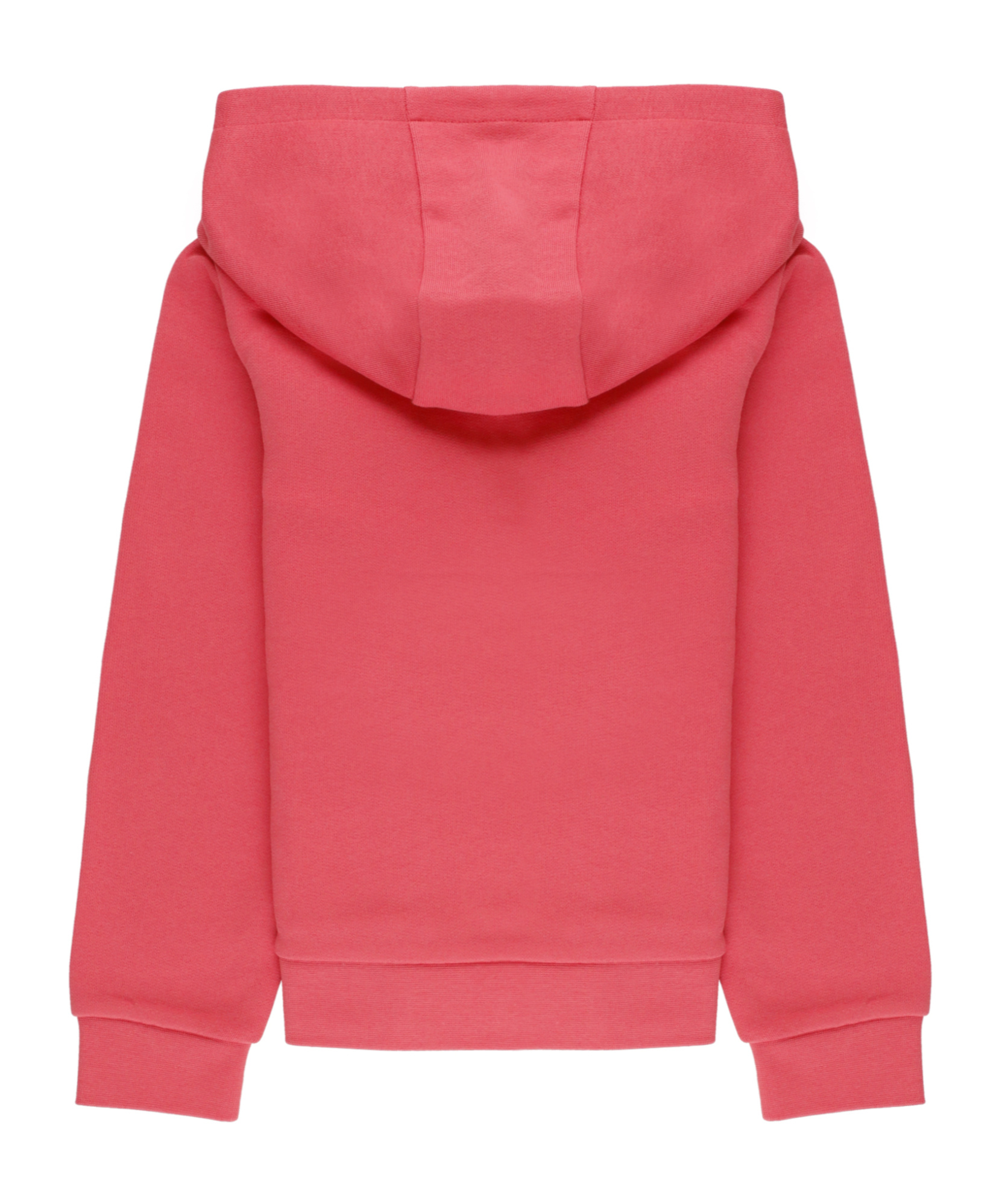 Moncler Embroidered Logo Cotton Hoodie In Red