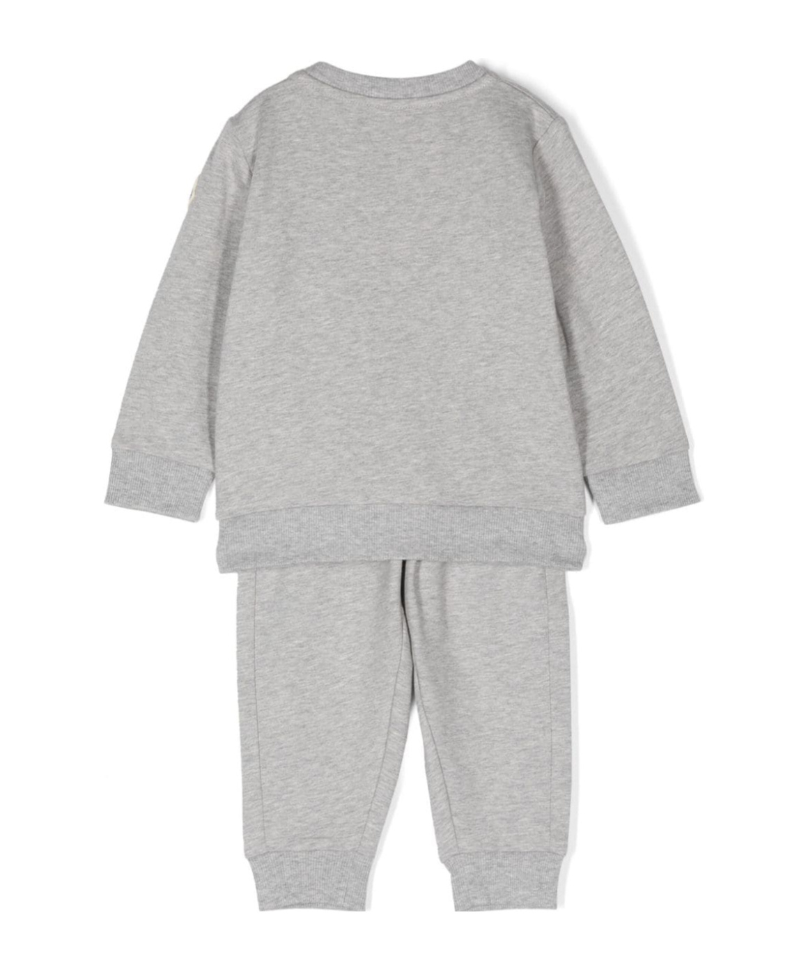 Moncler Logo Sportswear Set In Gray