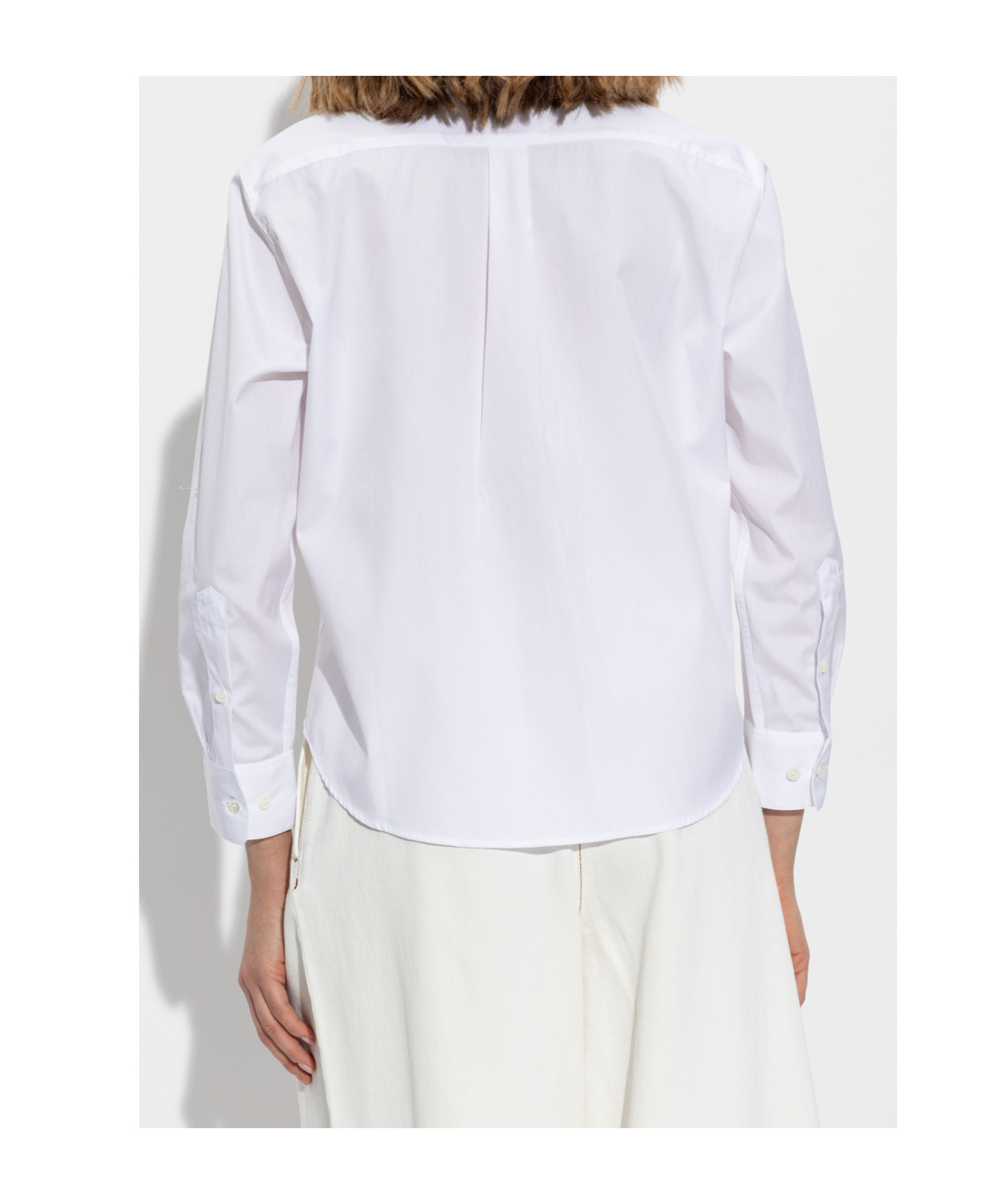 Dries Van Noten Long-sleeved Shirt In White