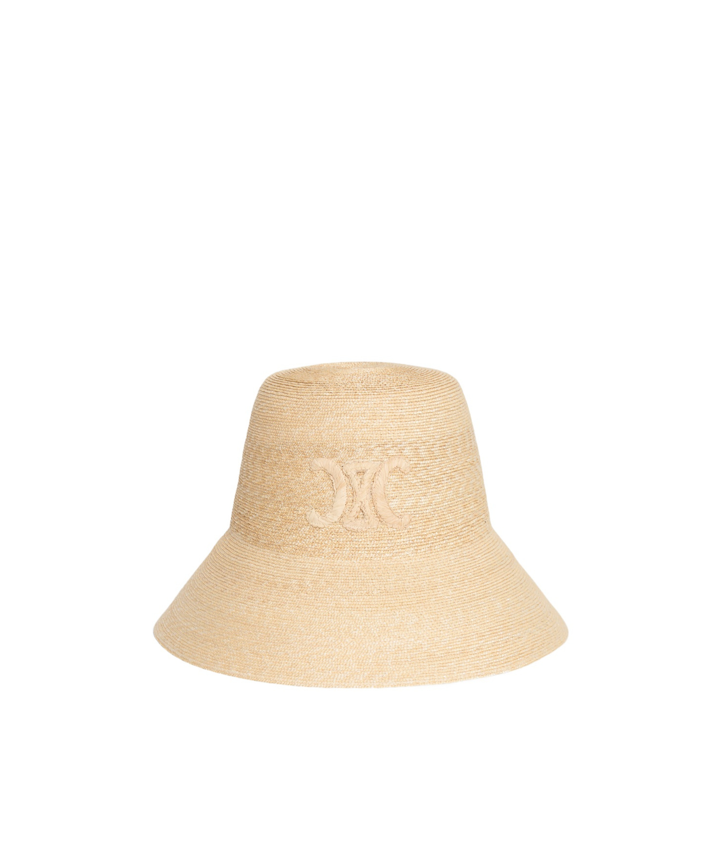 Celine Triomphe Logo Hat In Nude