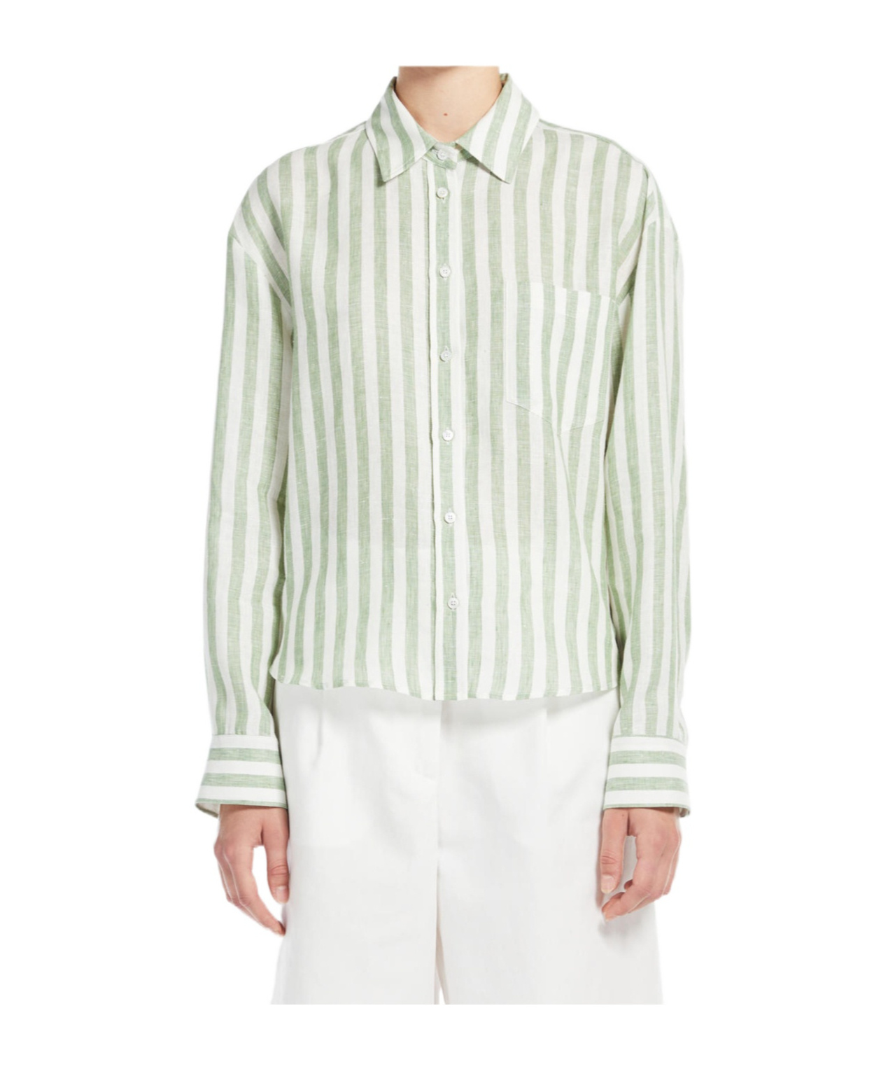 Weekend Max Mara Long-sleeved Shirt In White