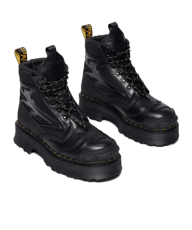 Dr. Martens' Exoshield Xx01 Steel Toe Leather Boots In Black
