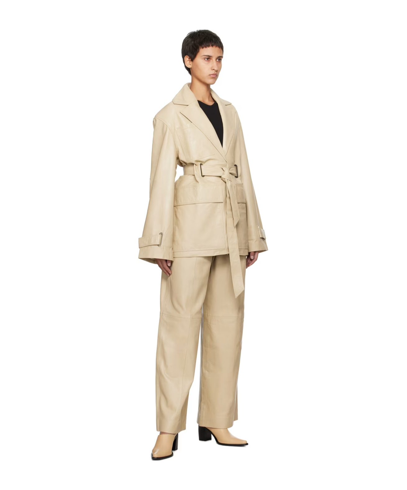 Remain Birger Christensen Four-pocket Casual Pants In Nude