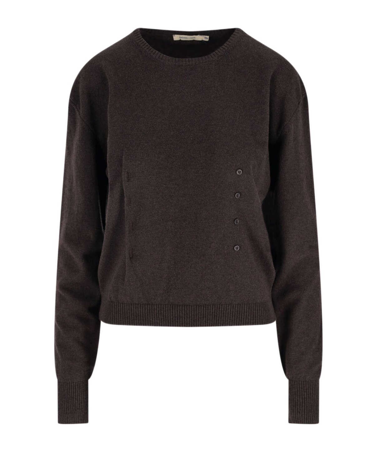 Paloma Wool Ribbed Round-neck Sweater In Brown