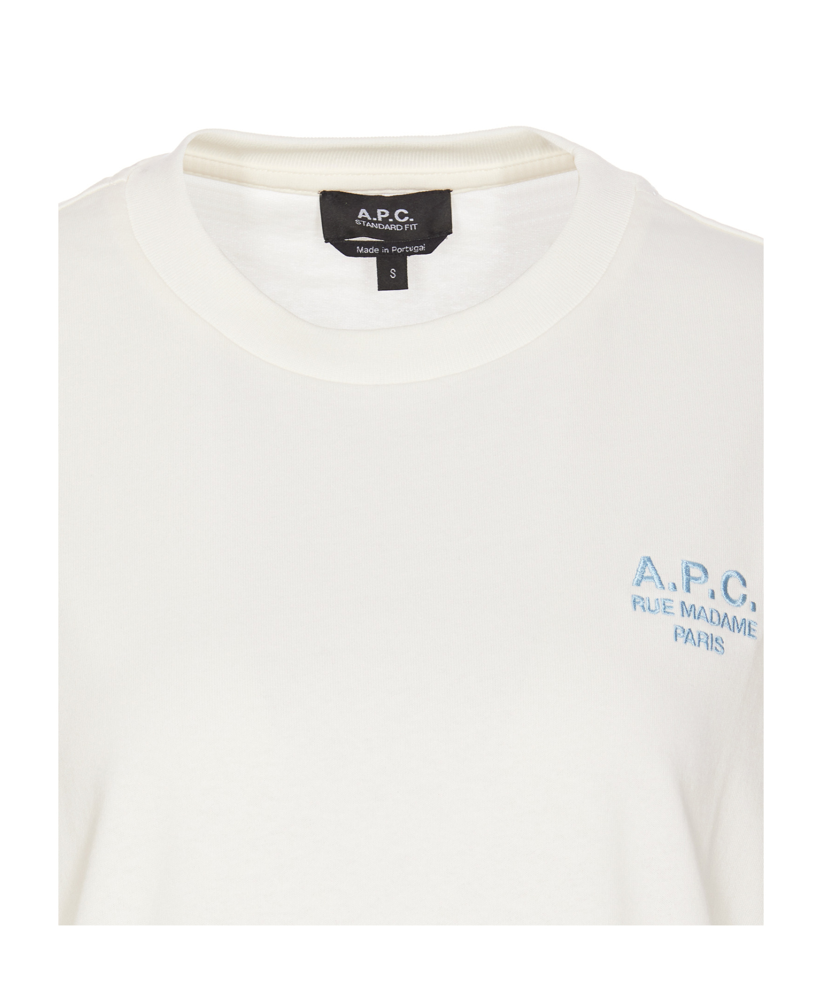 Apc Raymond T-shirt Men Black In Cotton In White