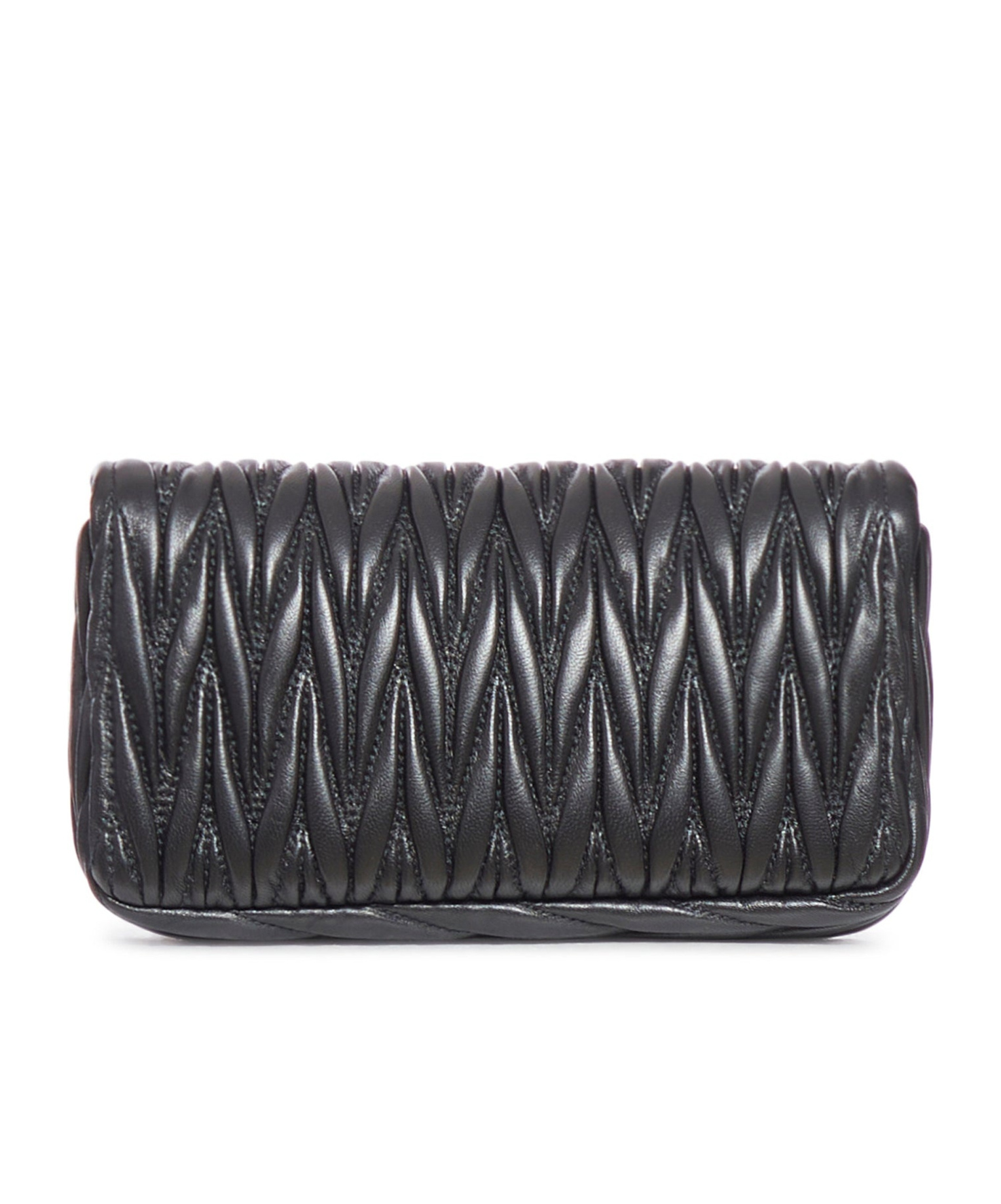 Miu Miu Mini Bag In Nappa Matelasse` In Black