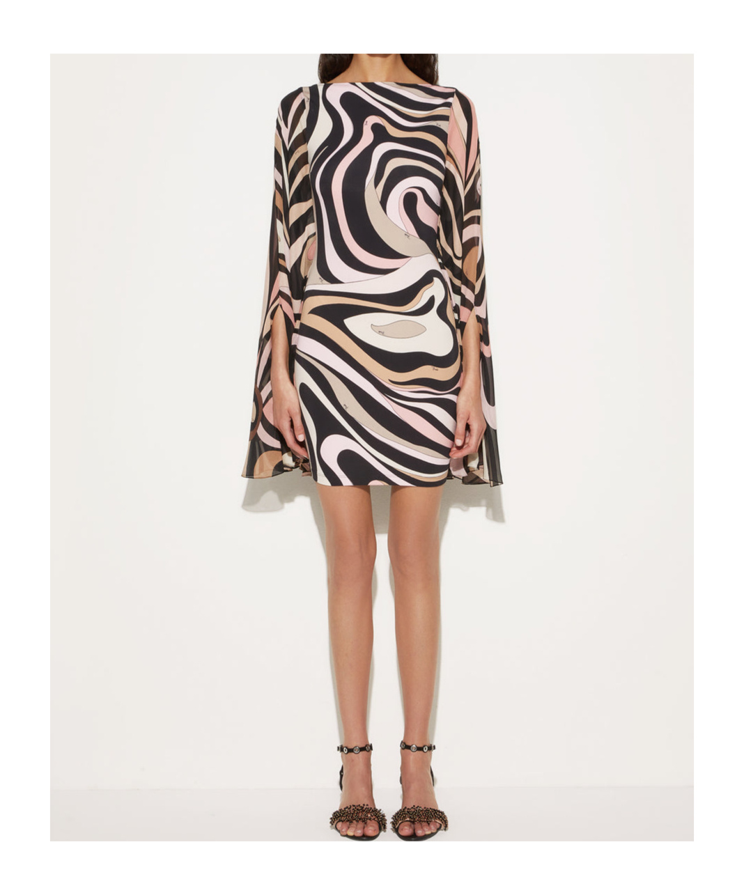 Emilio Pucci Marmo-print Silk Dress