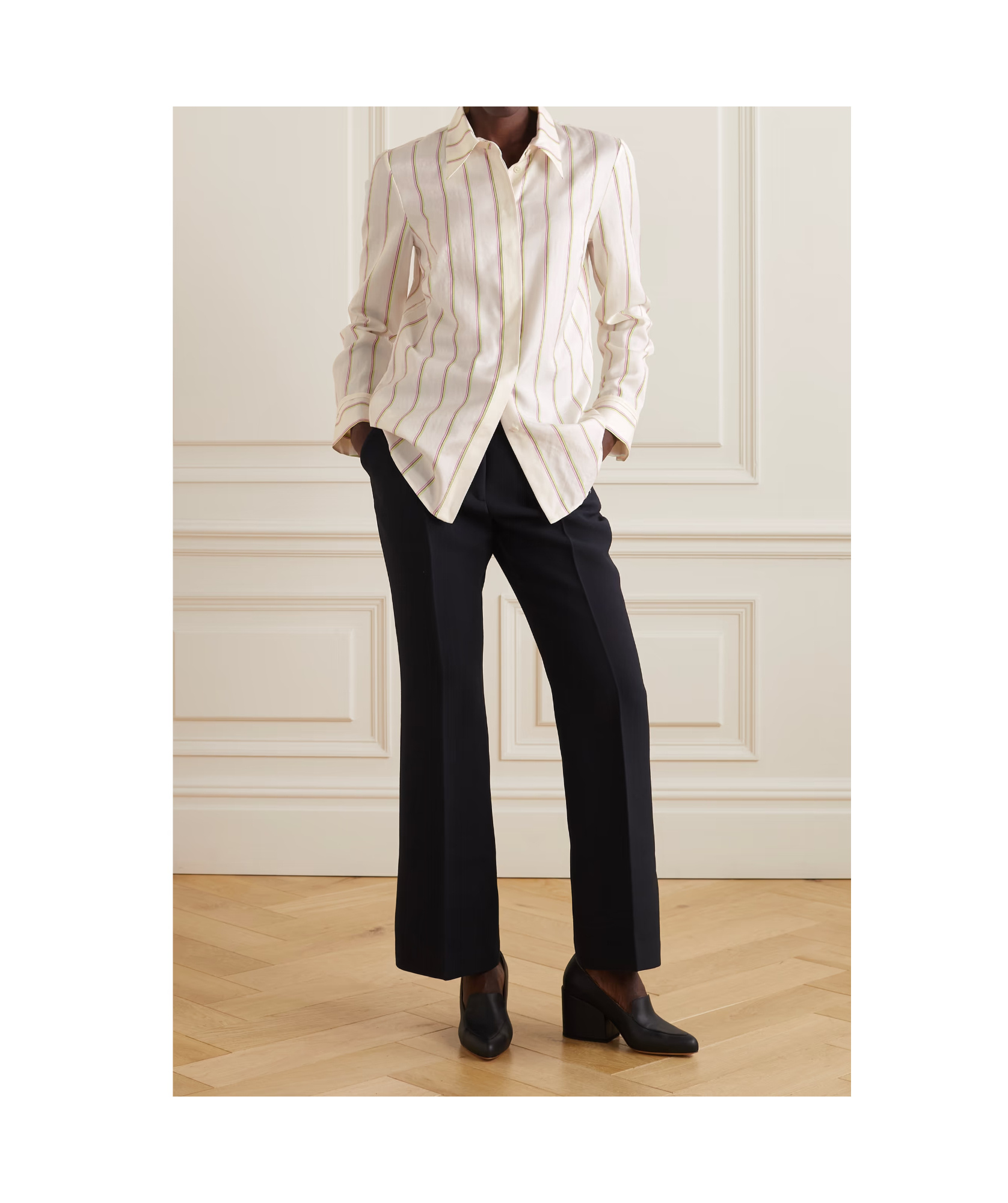 Gabriela Hearst Long Sleeve Shirt In White