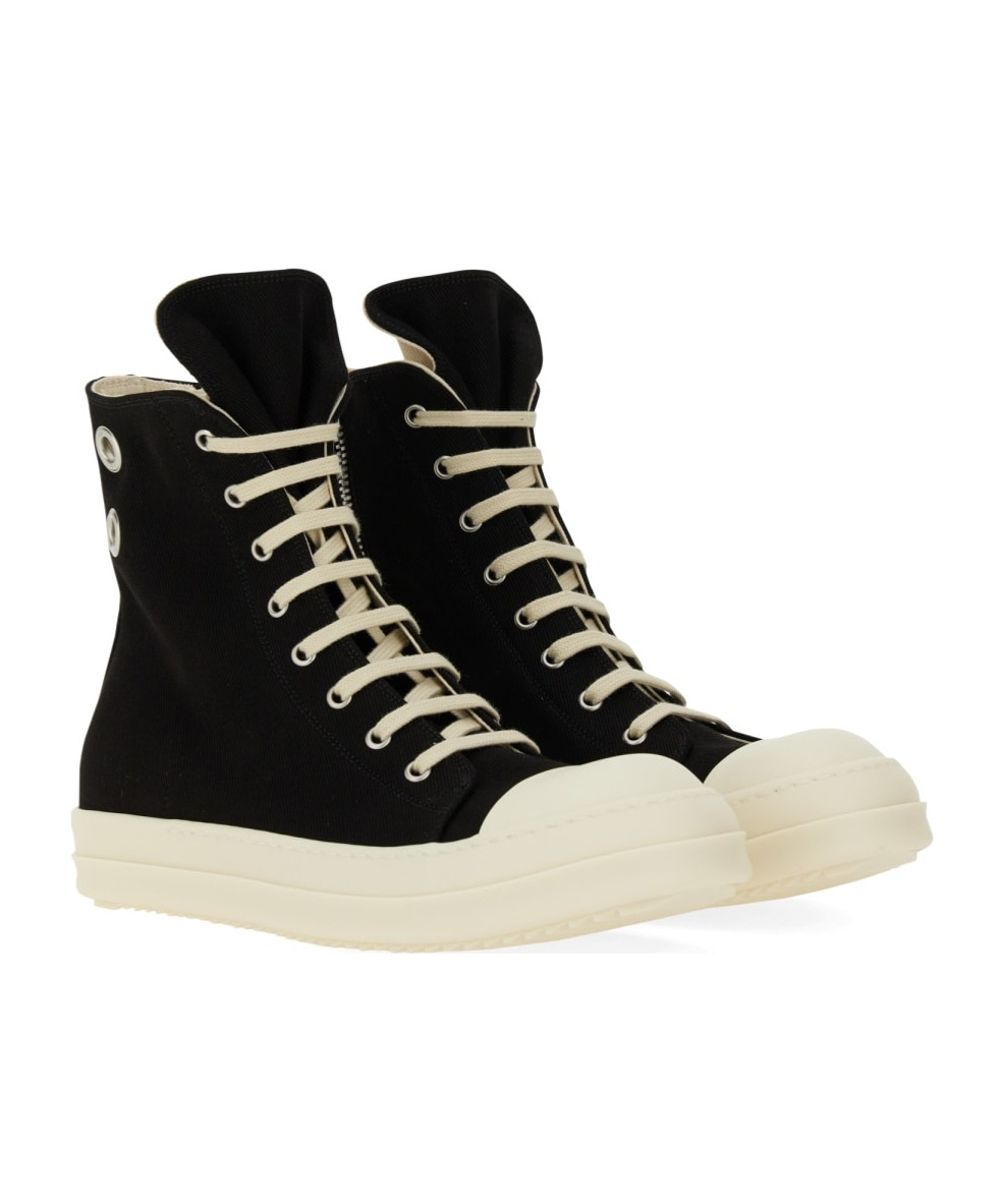 Rick Owens Drkshdw Lace-up High-top Casual Shoes In Black