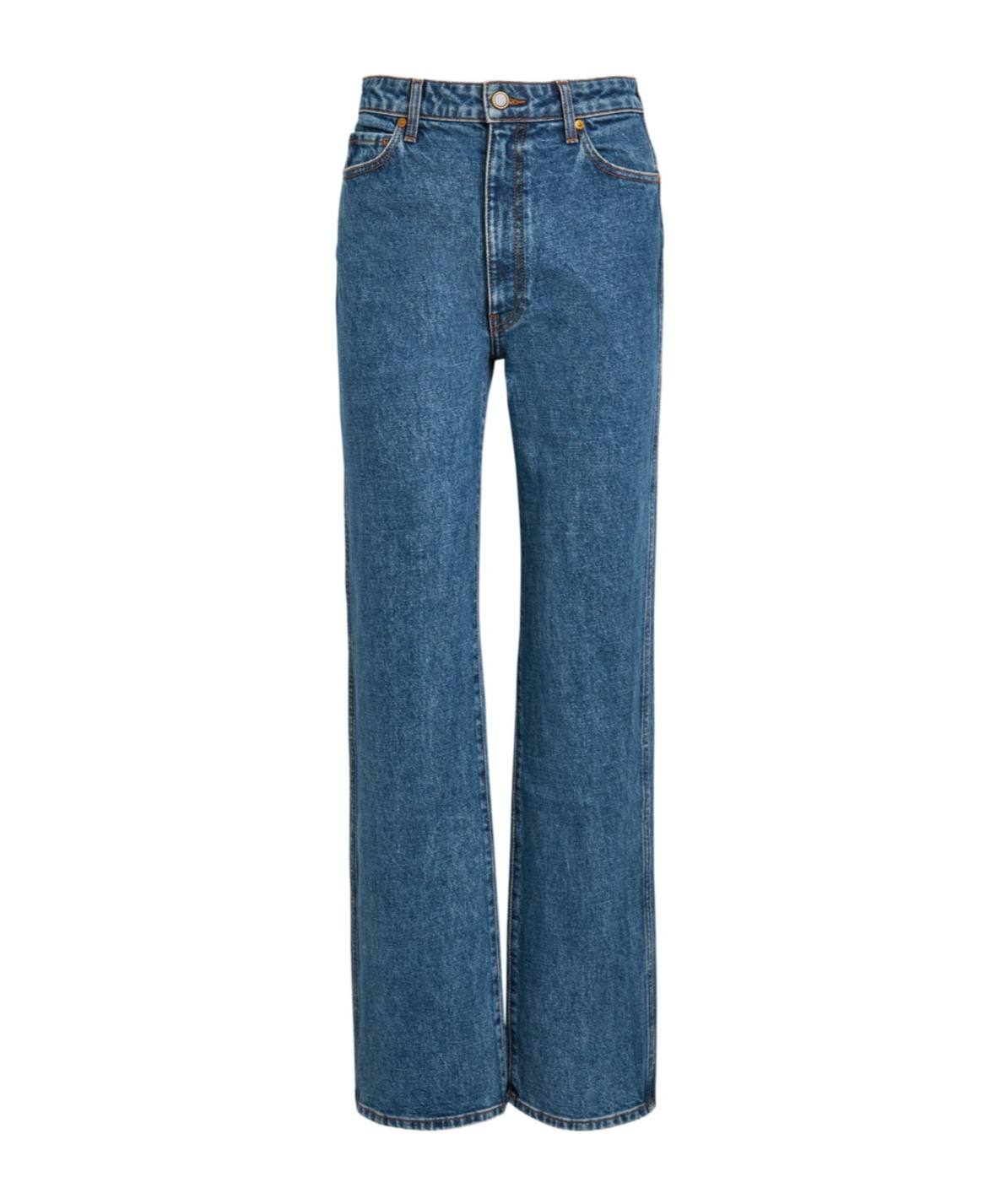 Khaite Straight Jeans In Blue