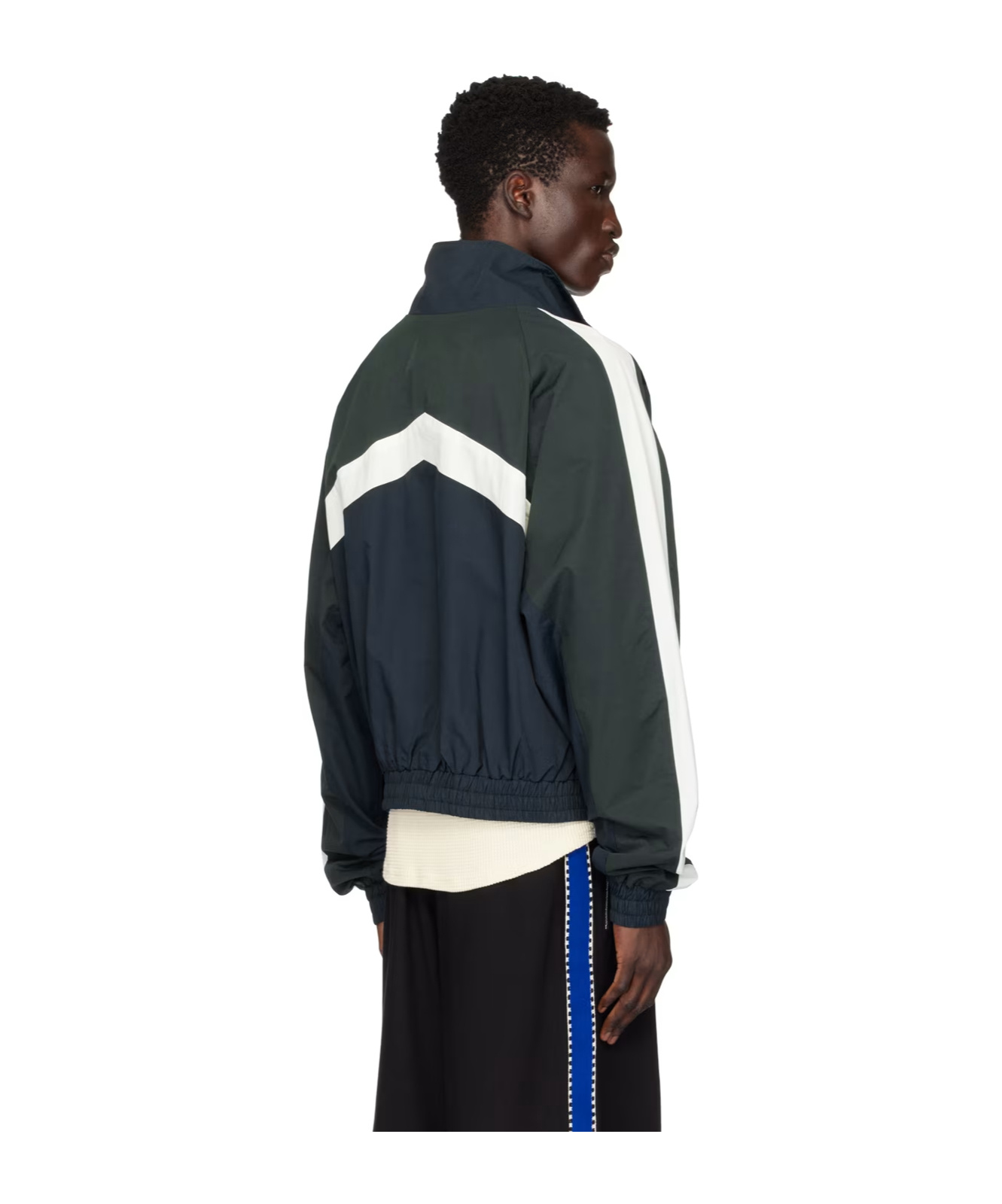Rhude High Collar Cuffs Hem In Black