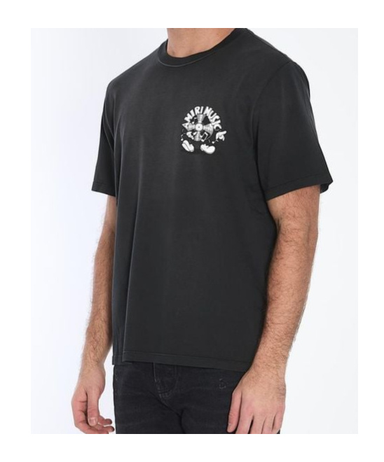Amiri Music Record Print T-shirt In Black