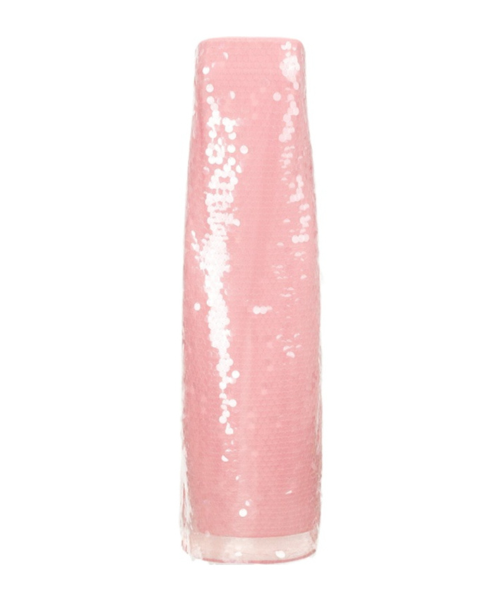 Staud Casey Strapless Paillette-embellished Tulle Midi Dress In Pink