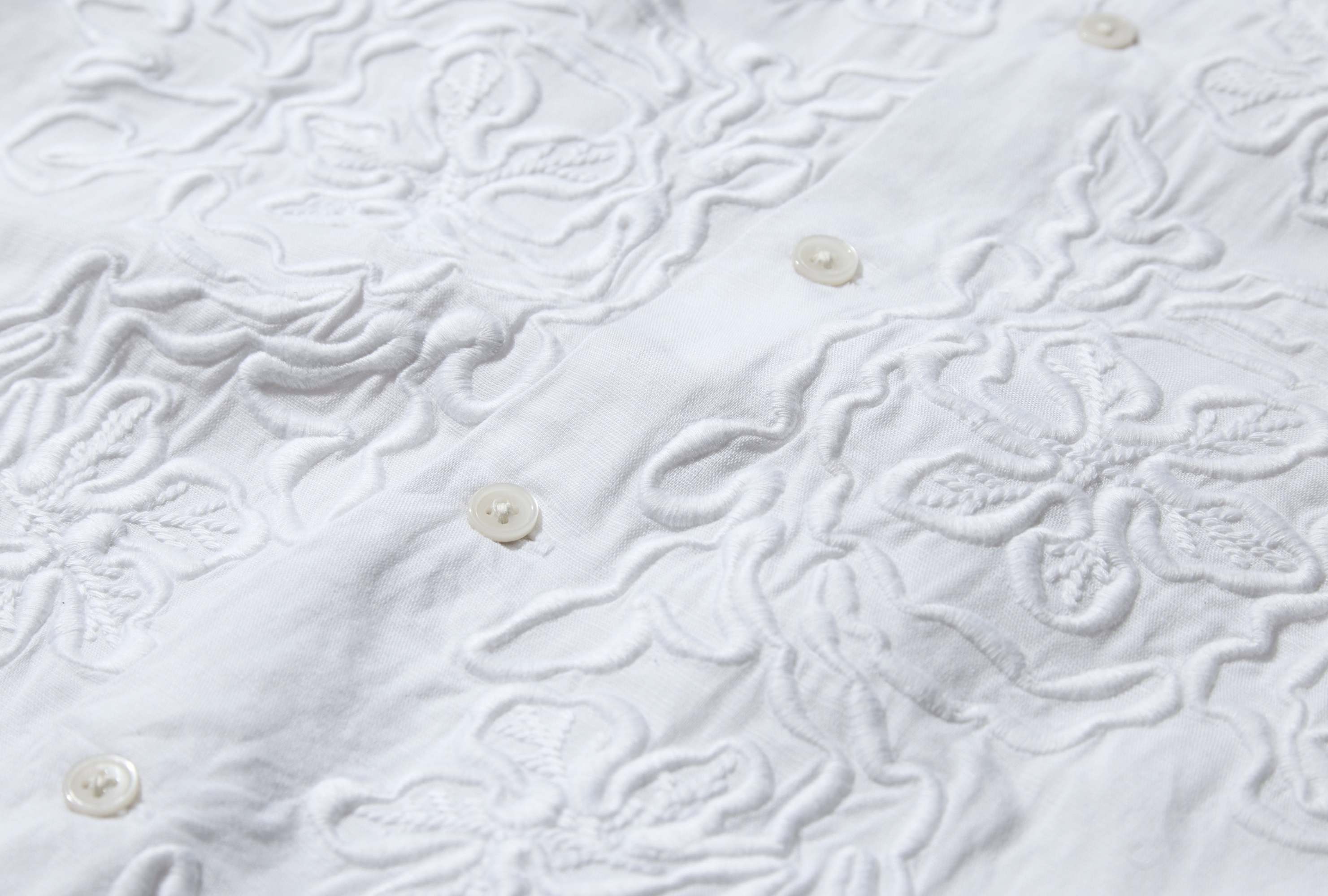 Bode Long-sleeved Shirt In White