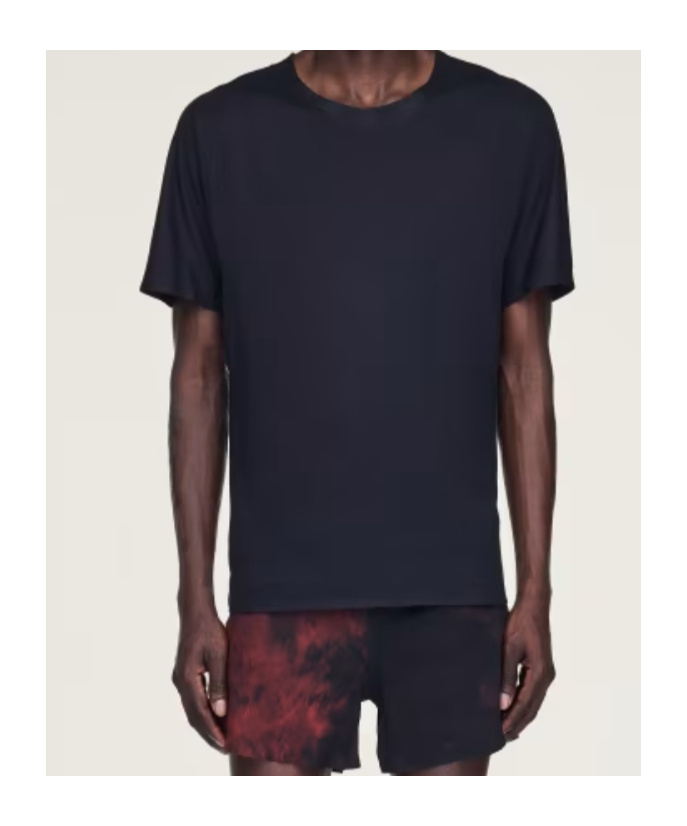 Y-3 Running Short Sleeve Tee In Black