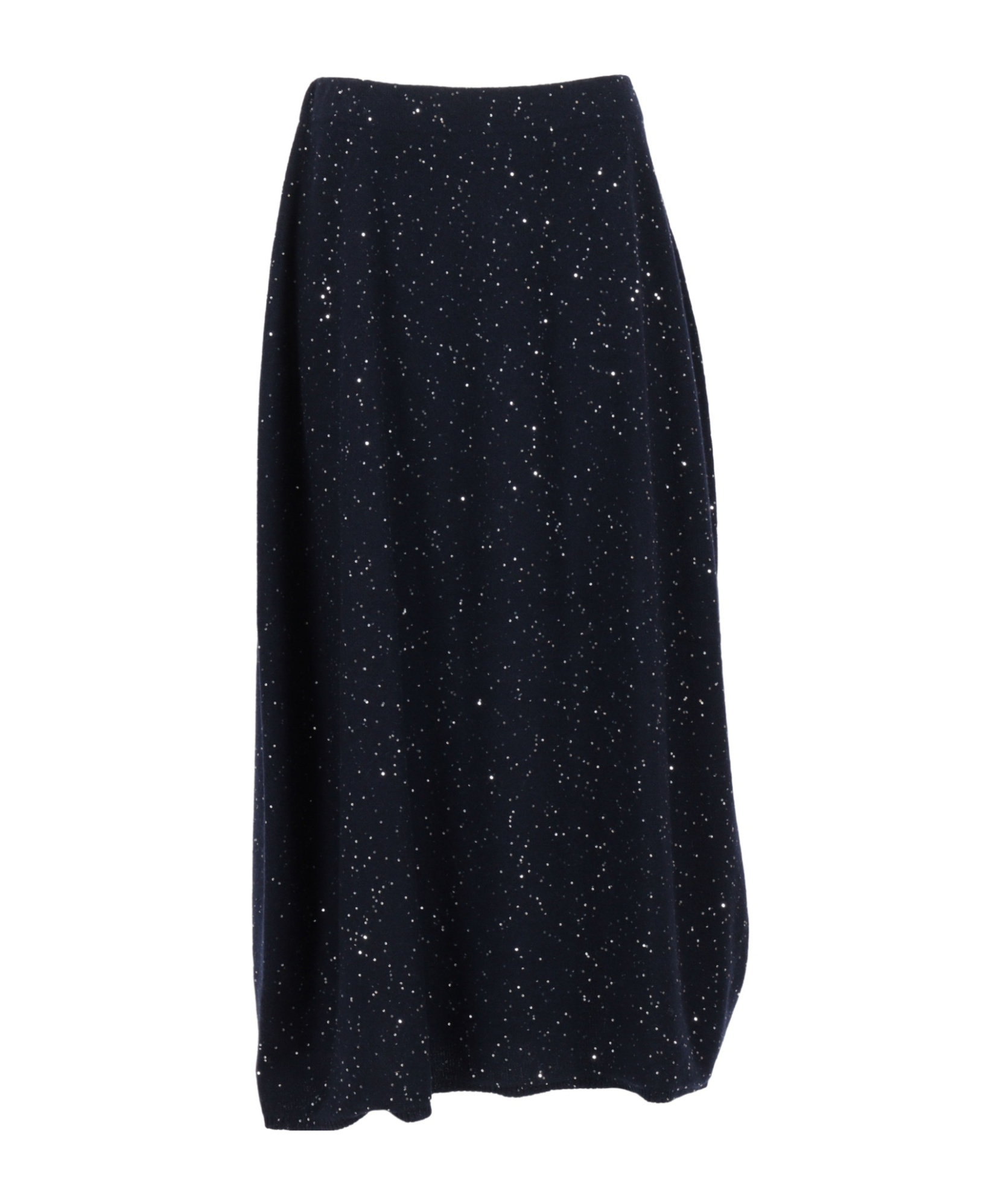 Antonelli Maxi Knitted Skirt With Sequins In Blue