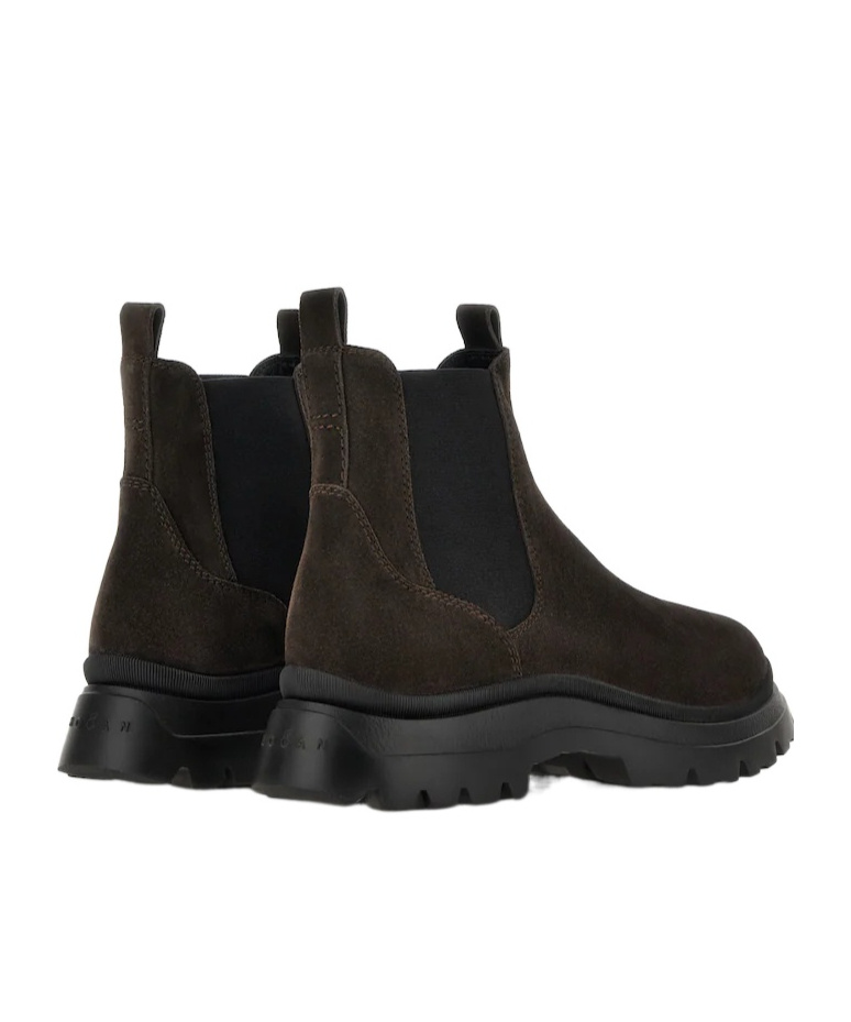 Hogan H692 Ankle Boots In Brown