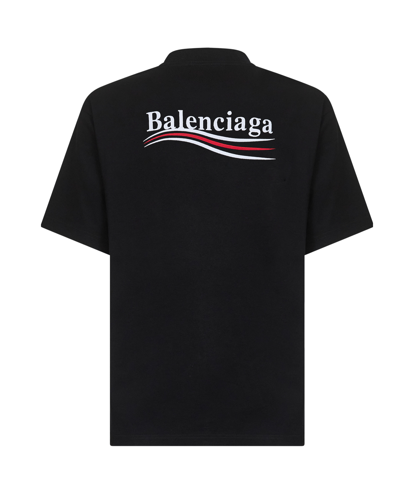 Balenciaga Logoed T-shirt In Black