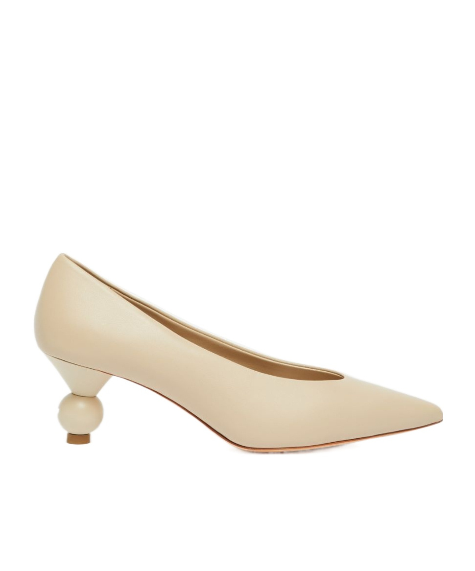 Weekend Max Mara Pointed High Heels In Nude
