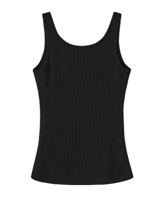 Marissa Chiara Lace Neckline Vest In Black
