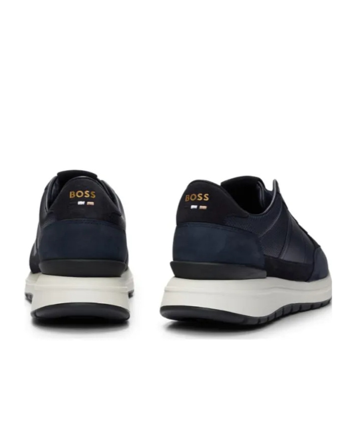 Hugo Boss Laced Sneakers In Black