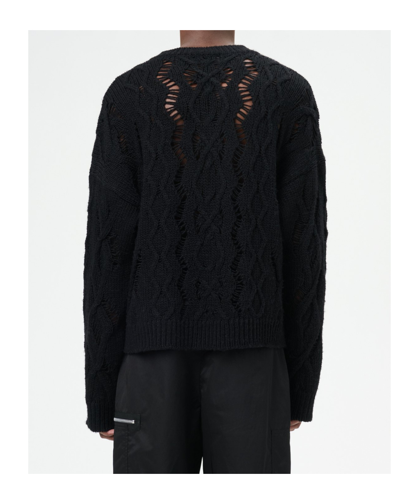 Our Legacy Cable Sonar Wool Sweater In Black