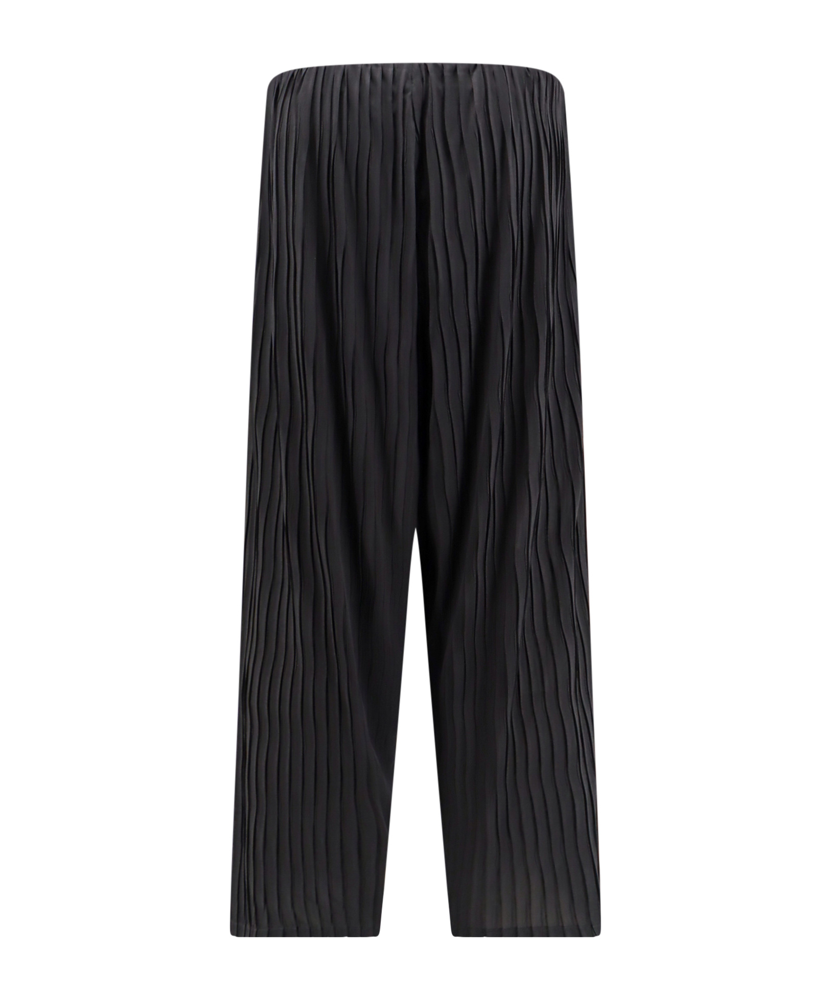 Giorgio Armani High-waist Pleated Tapered Trousers In Black