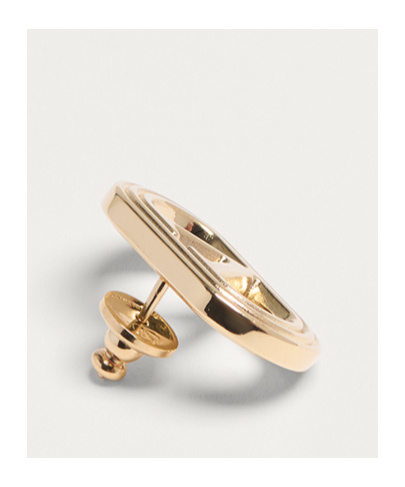 Valentino Oval Earrings In Yellow