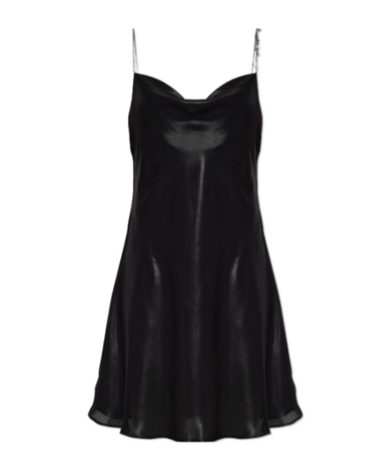 Diesel D-mintel Chain Strap Mini Dress In Black