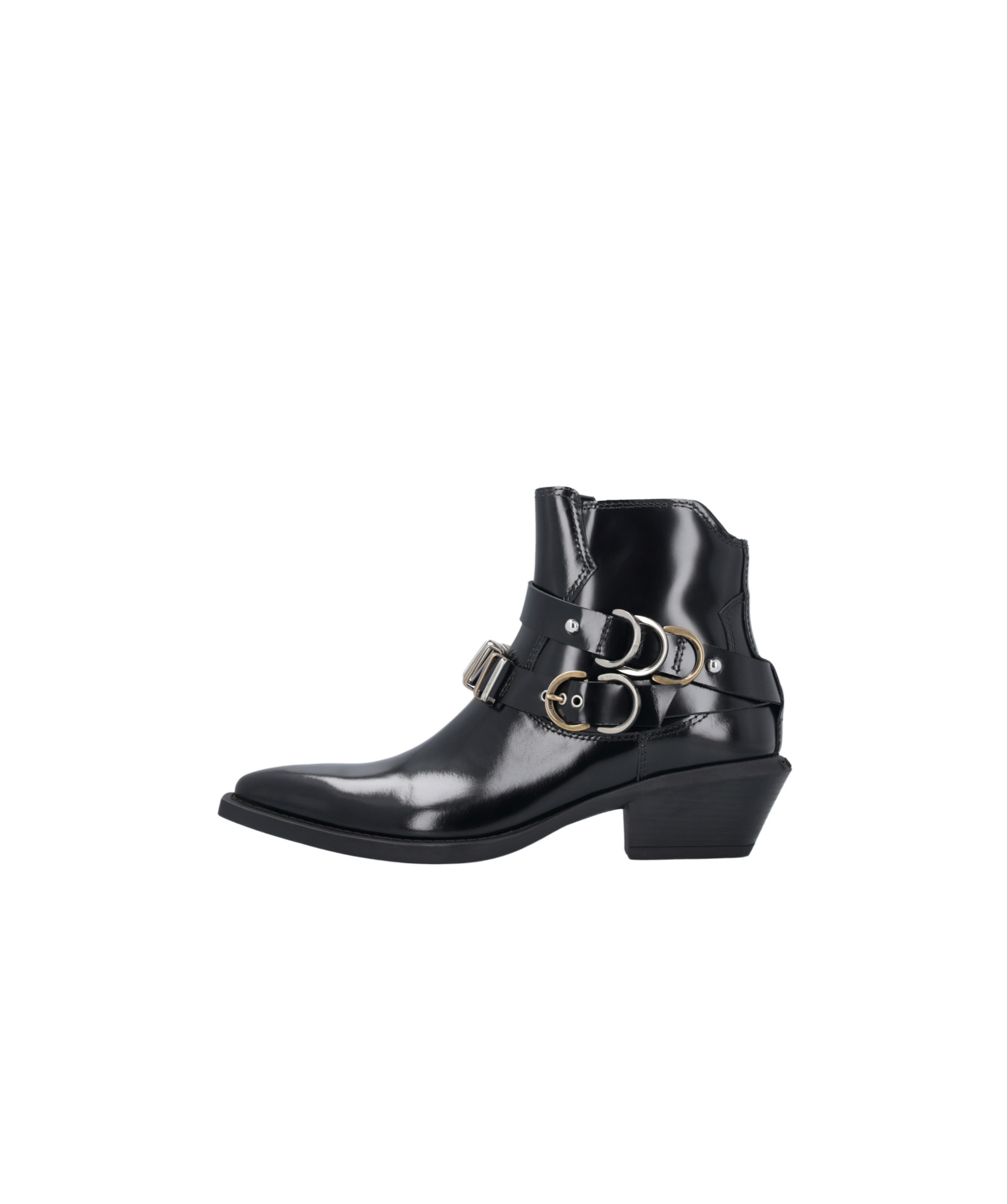 Pinko Pointed Ankle Boots In Black