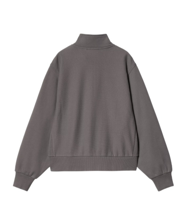 Carhartt W' American Script High Neck Sweatshirt In Gray