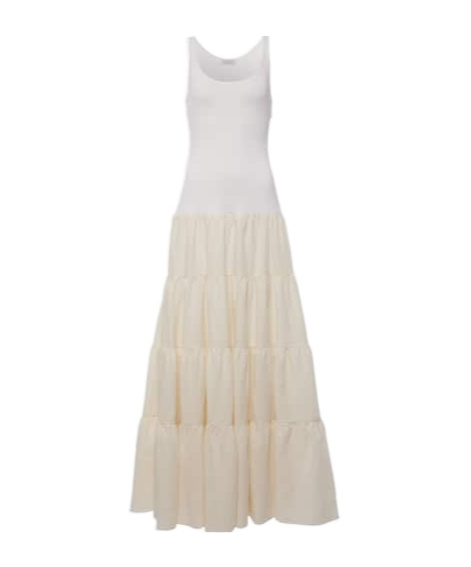 Gabriela Hearst Pozas Tiered Linen Maxi Dress In Animal Print