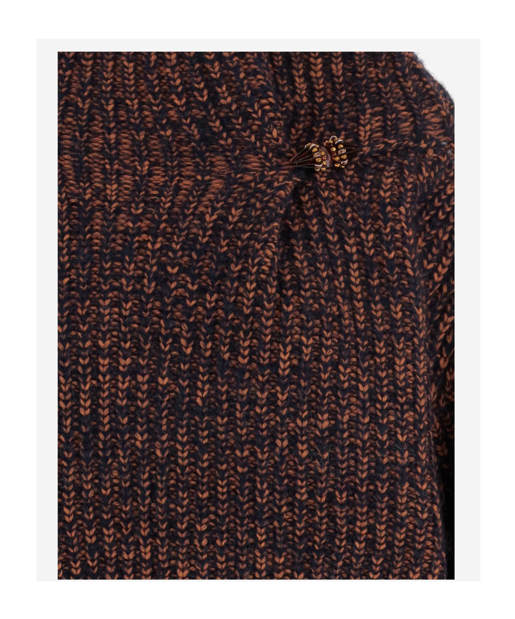 Dries Van Noten Brown Tinsel Sweater In Multi