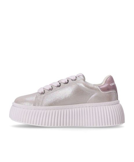 Karl Lagerfeld Round Toe Lace In White