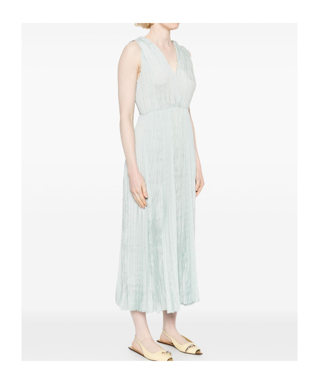 Shop Forte Forte Pleated Midi Dress
