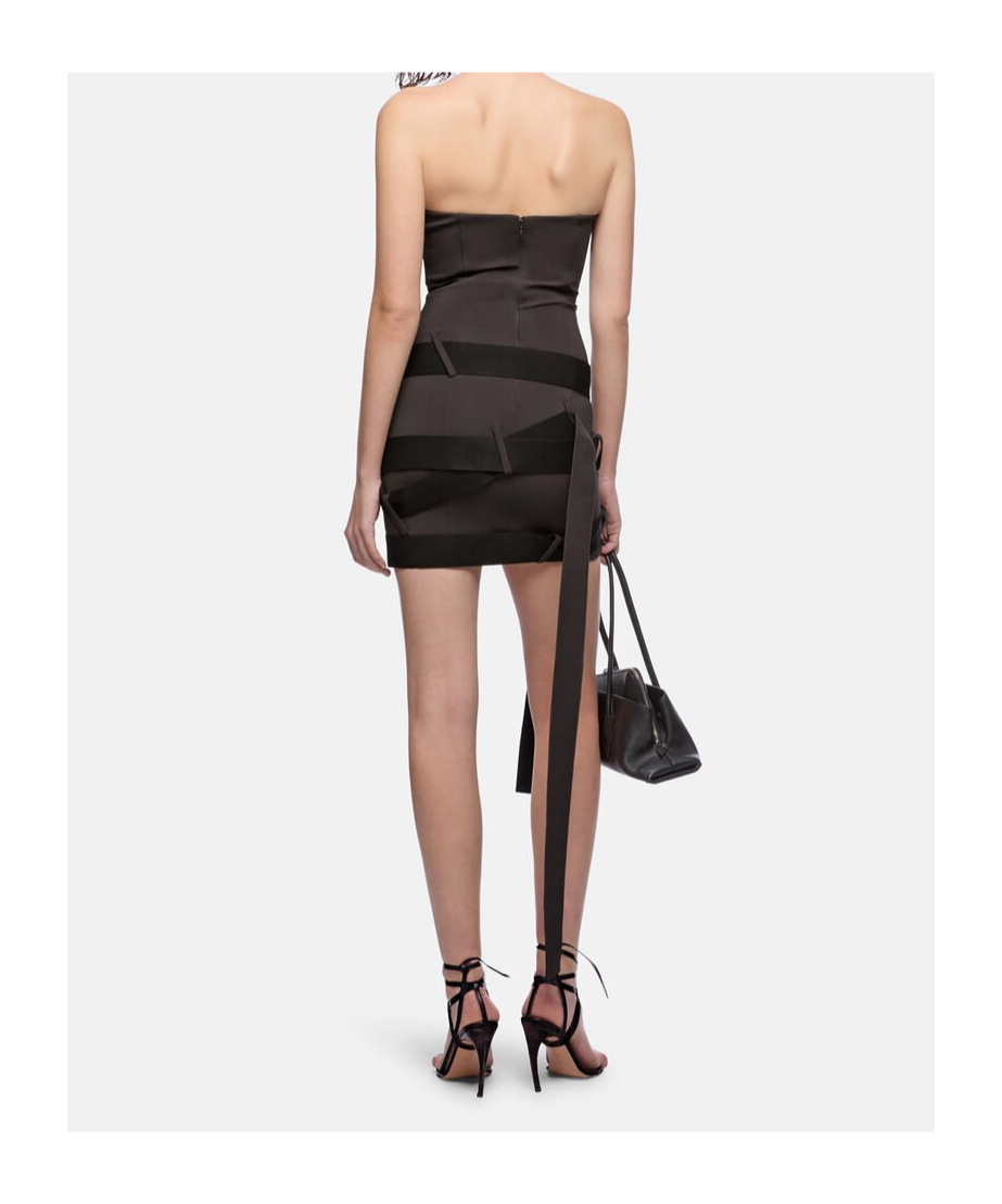 Attico Tube Top Dress In Black