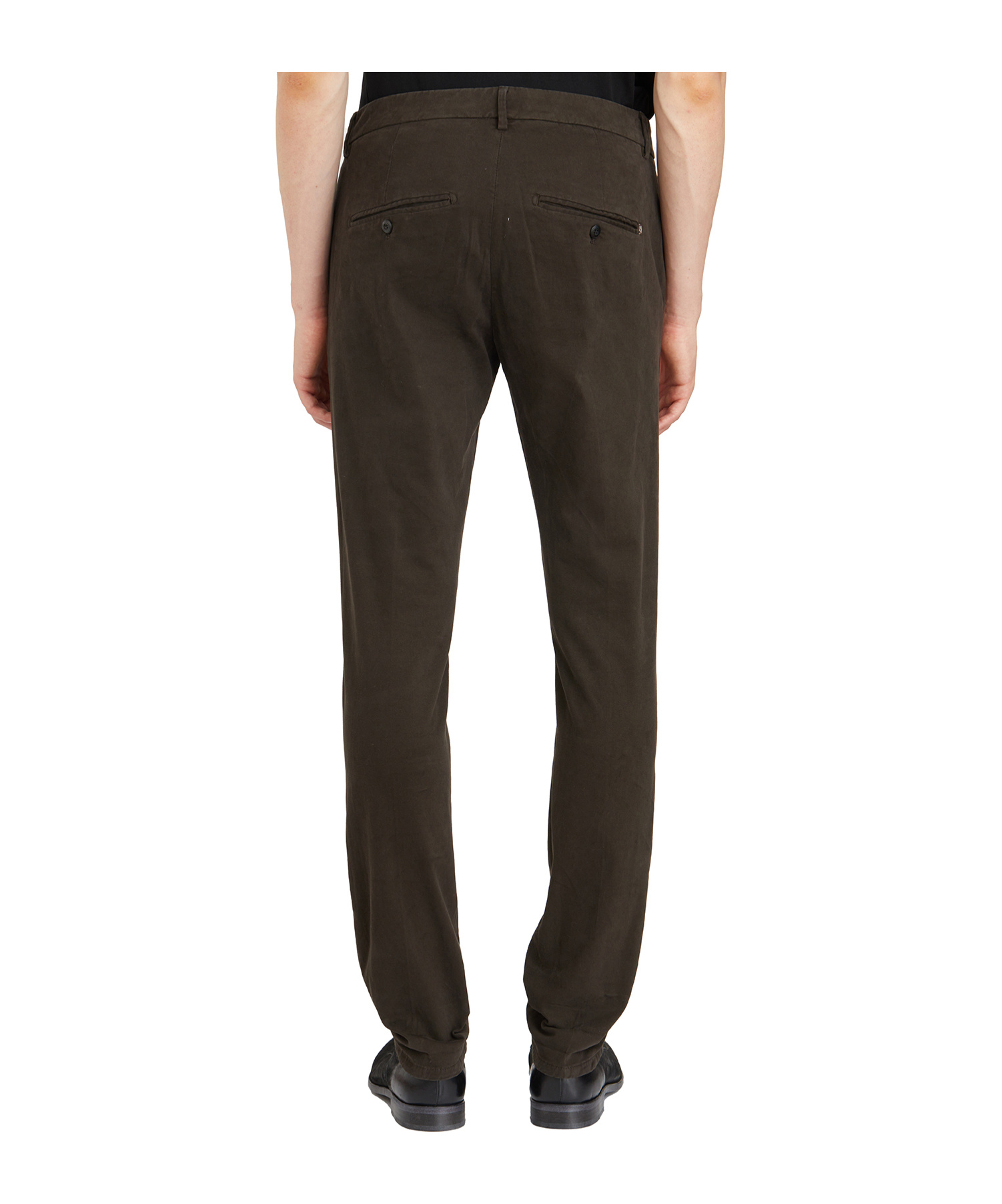 Dondup Belt-loop Casual Pants In Black