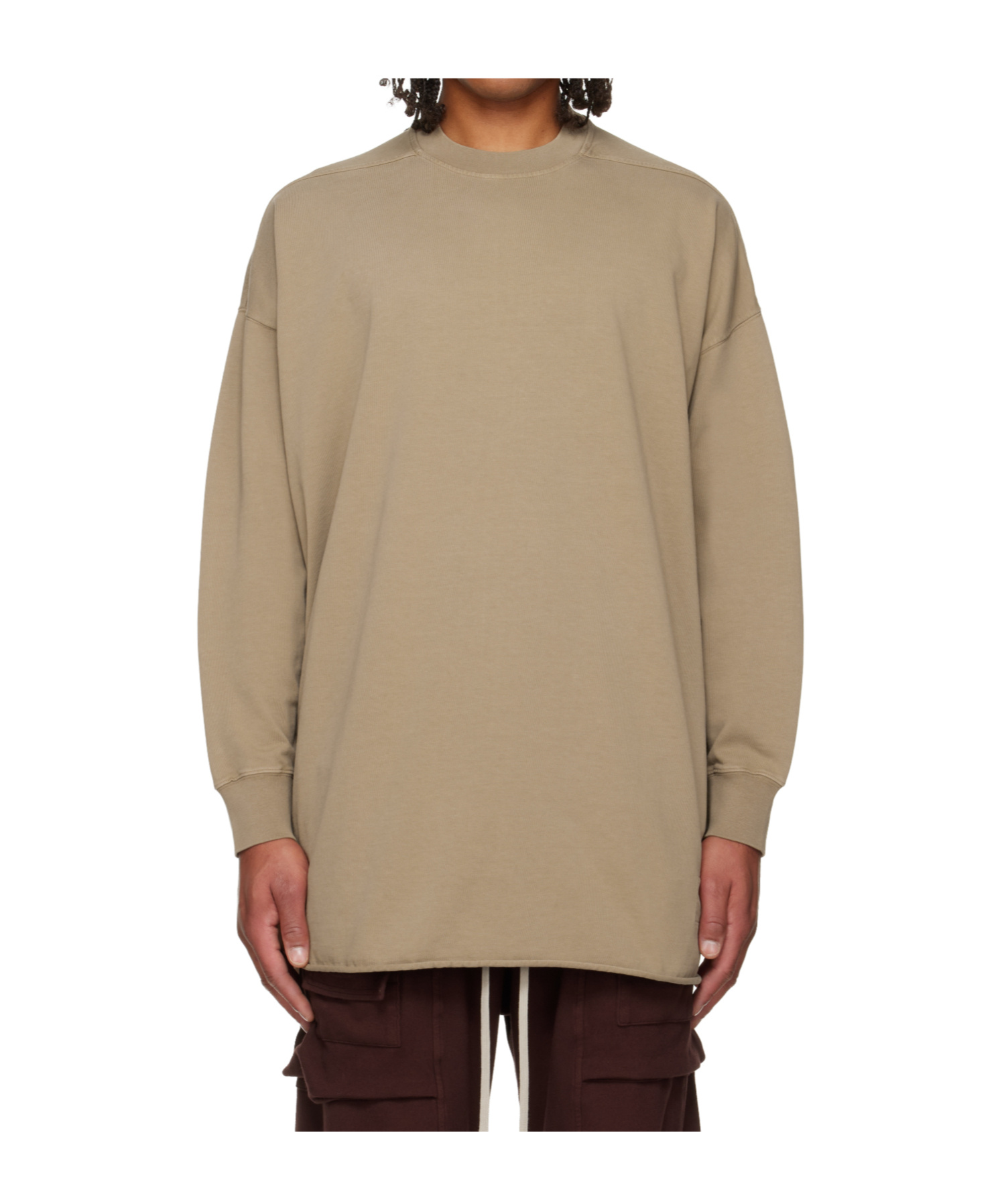 Rick Owens Drkshdw Concordians Tommy Long-sleeved Pullover In Gray
