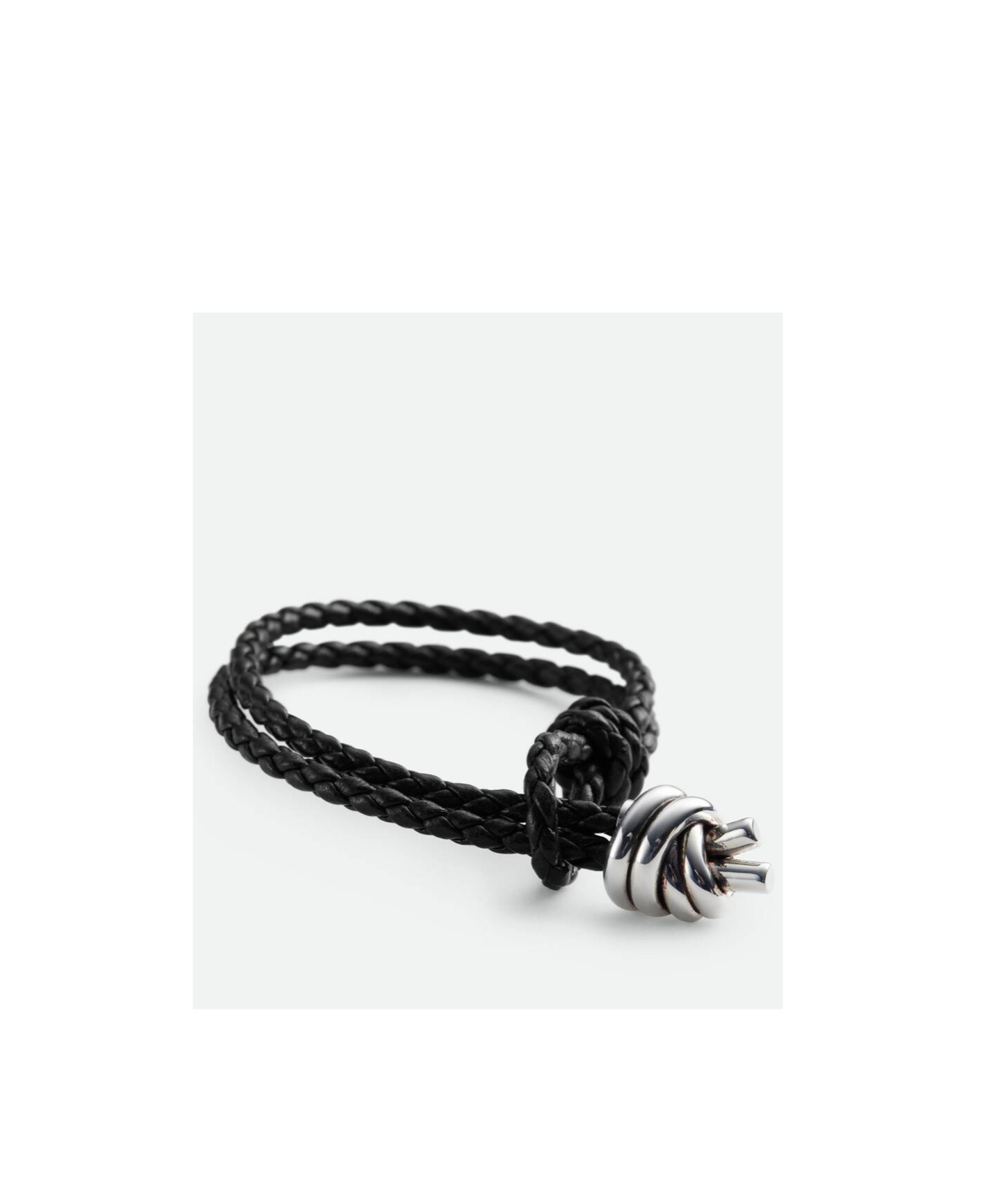 BOTTEGA VENETA BOTTEGA VENETA KNOT DETAILED BRAIDED BRACELET