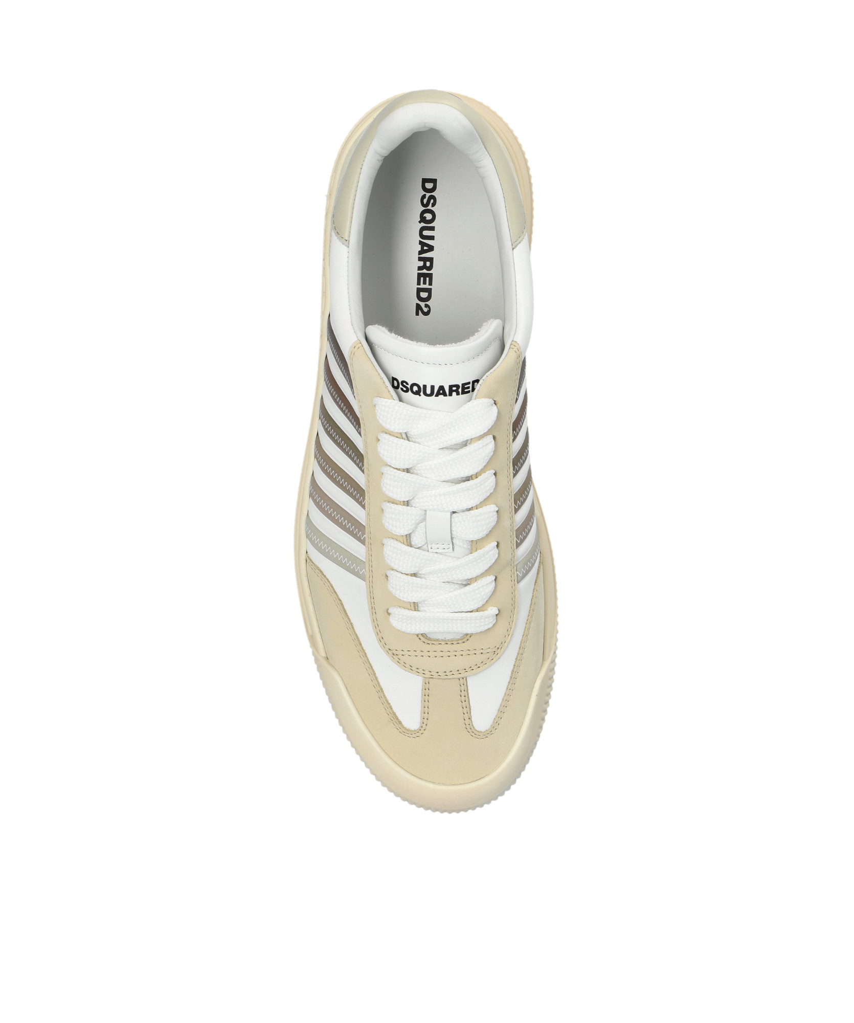 Shop Dsquared2 New Jersey Sneakers In Nude