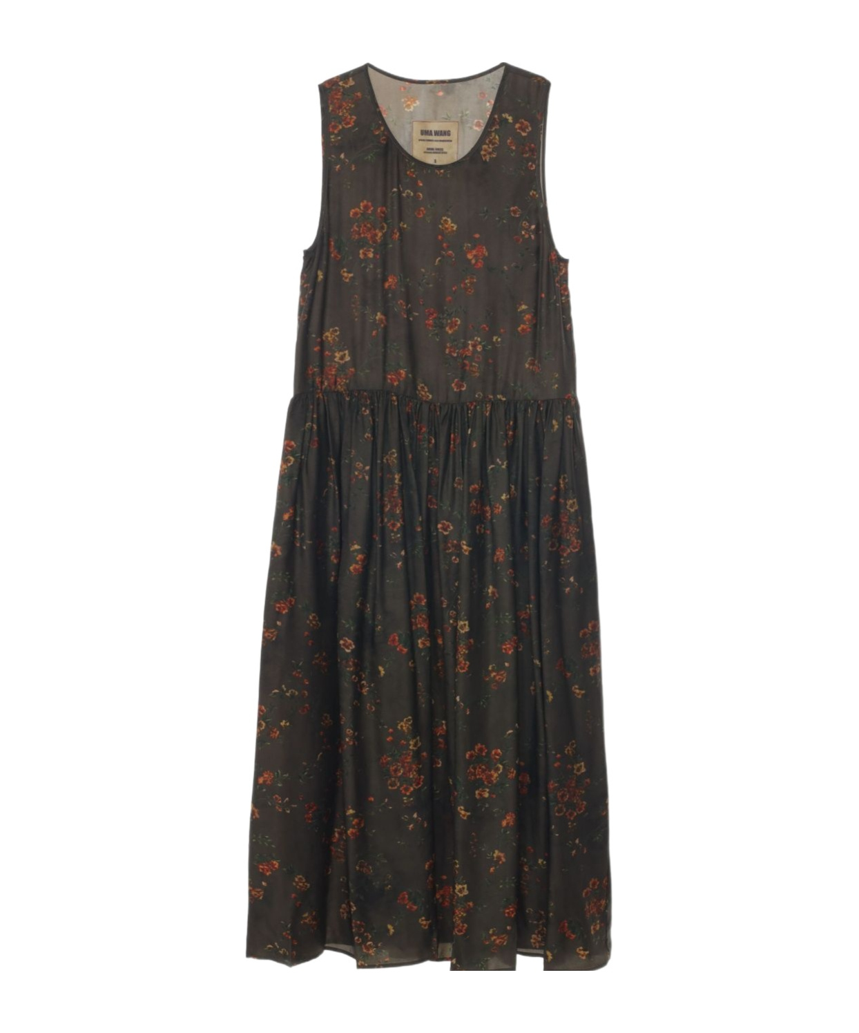 Uma Wang Ardal Dress Woman Tobacco In Black