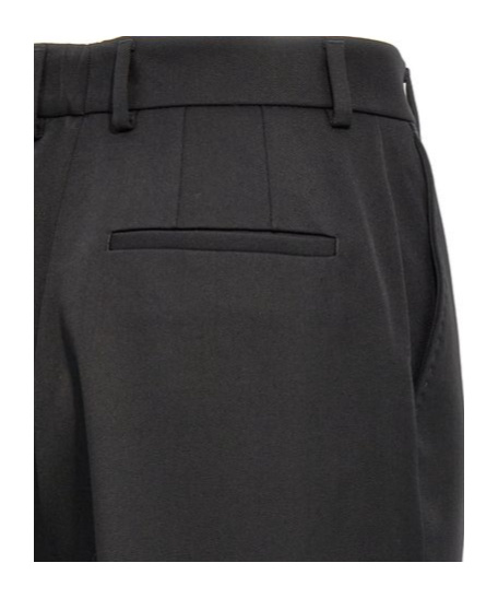 Dolce & Gabbana Turned-up Hem Tailored Trousers In Black