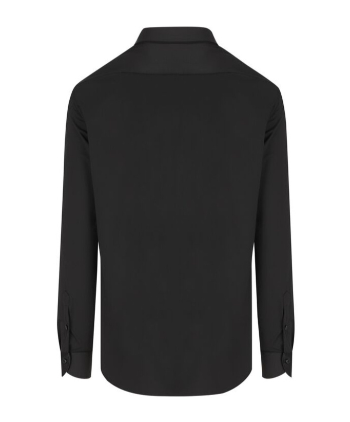 Xacus Button-down Long-sleeve Shirt In Black