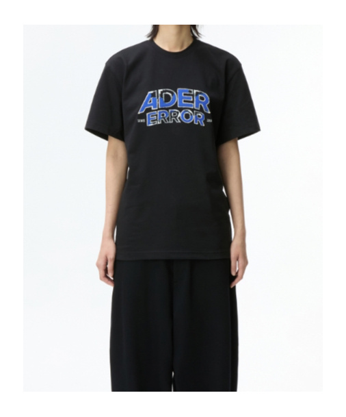 Ader Error Black T Shirts In Black