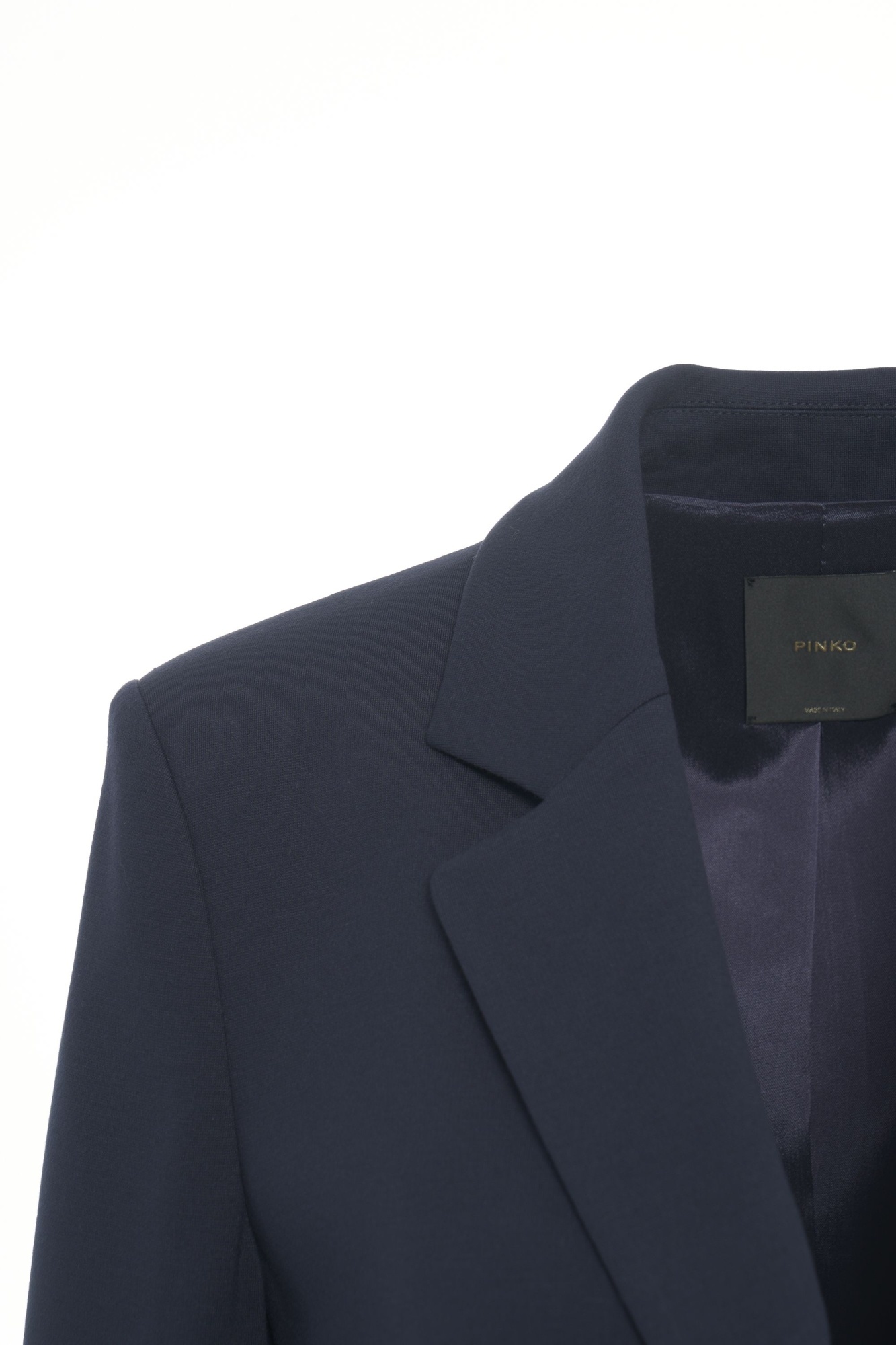 Pinko Notched-lapel Single Breasted Blazer In Black