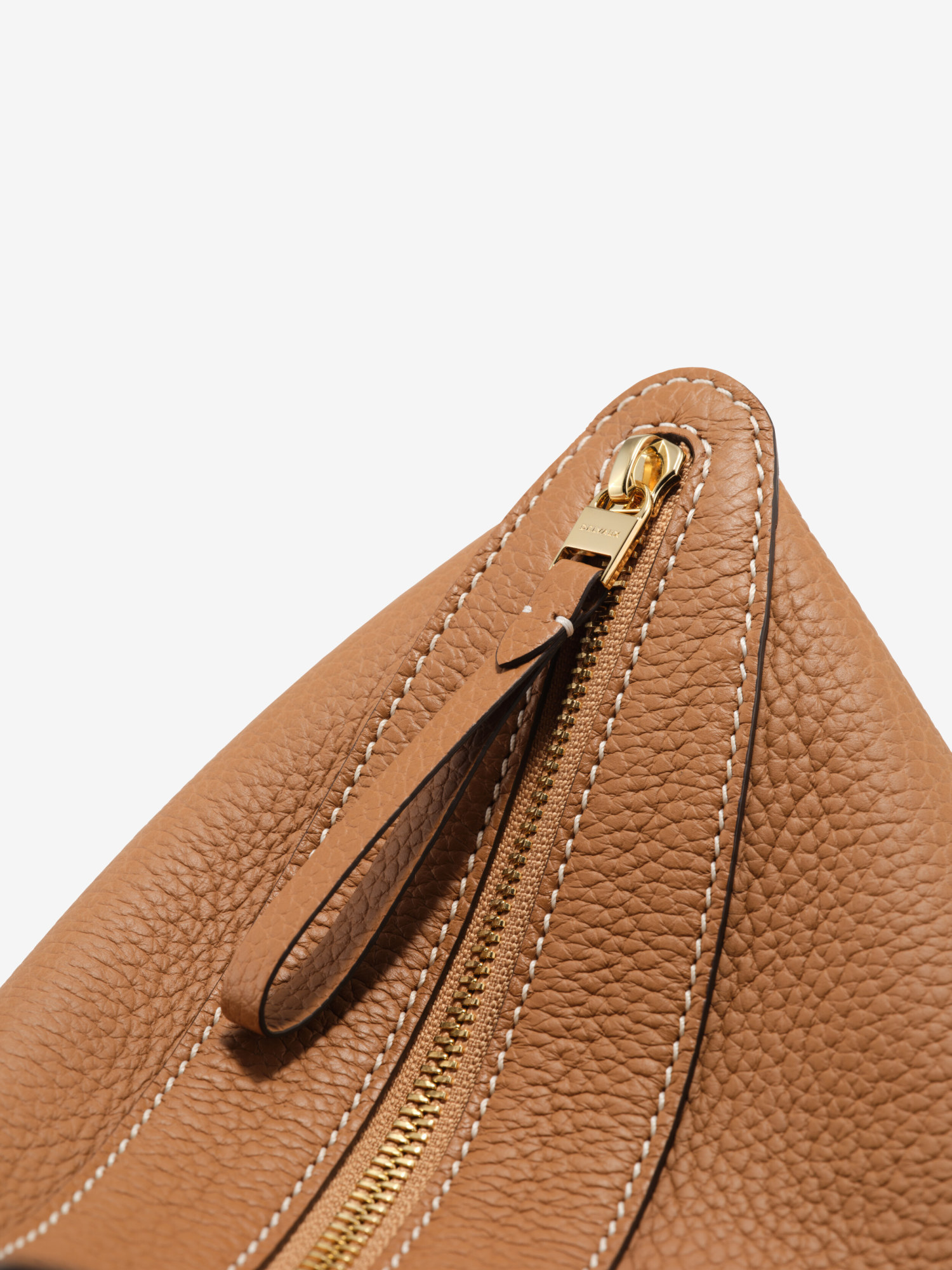 Delvaux Zippered Shoulder Bag In Brown