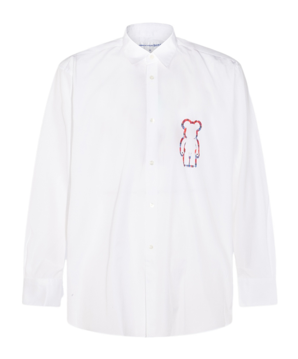 Comme Des Garçons Embroidered Detail Button-down Collar Shirt