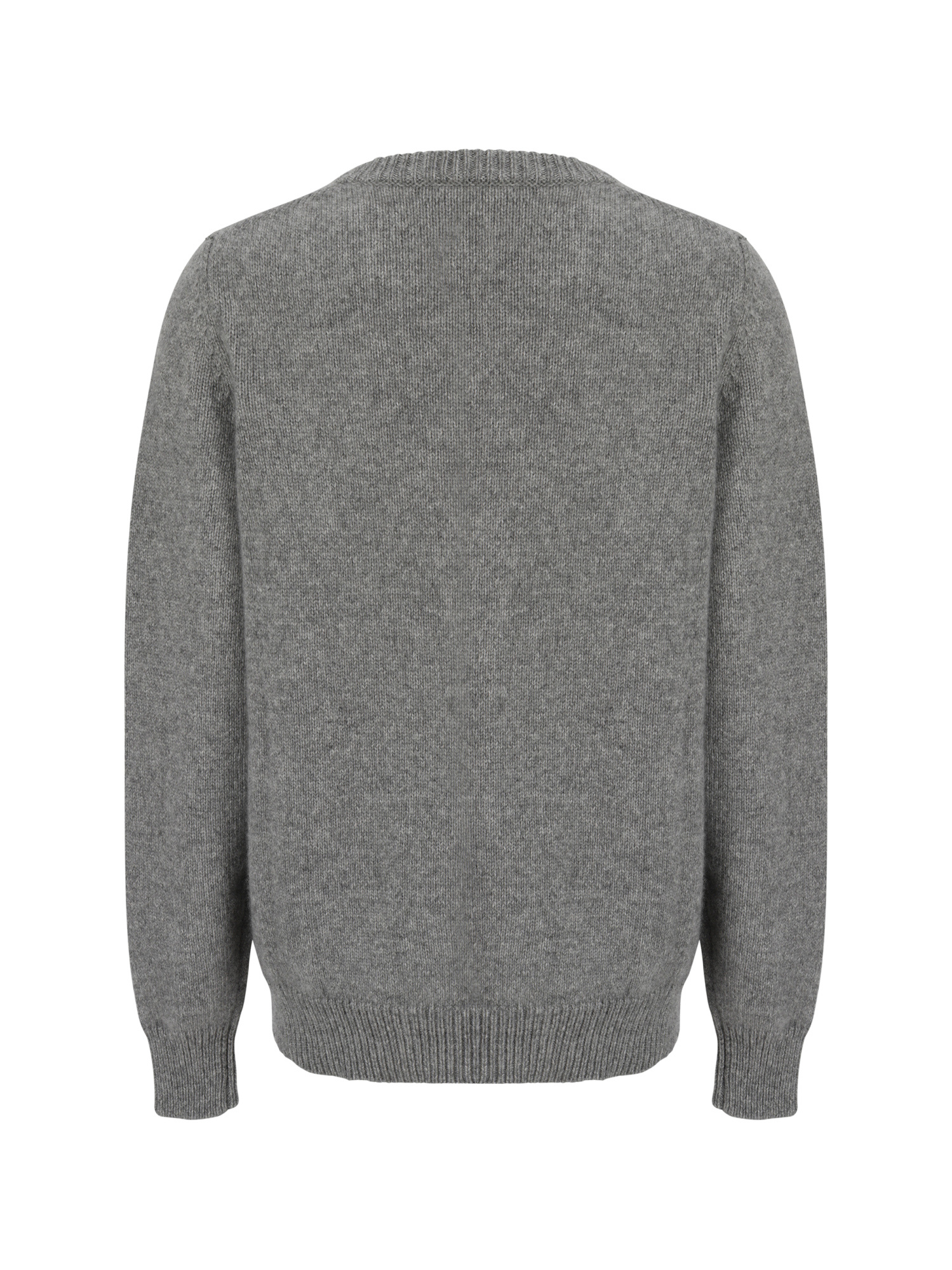 Shop Khaite Long-sleeved V-neck Jumper In Gray